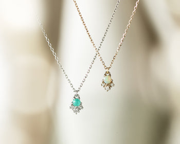 Opal&Paraiba Tourmaline Necklaces