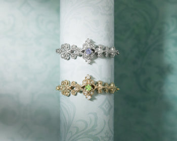 Online Shop限定<br>Tanzanite & Demantoid Garnet Chain-ring