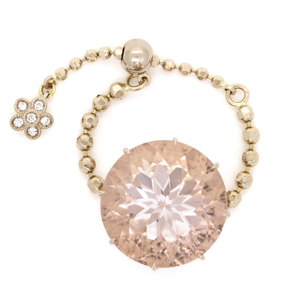 260GK Morganite chain-ring – AbHeri オンラインショップ