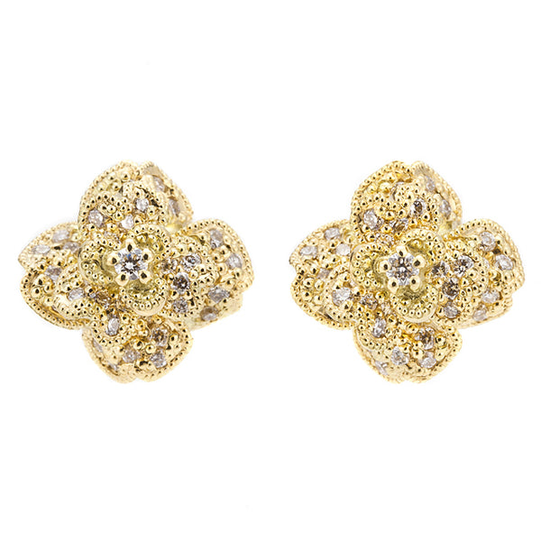 1214A “UNDER THE ROSE” Diamond pierced-earrings – AbHeri オンラインショップ