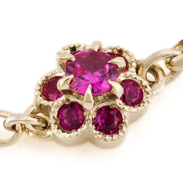 1330B “fleurs” Ruby chain-ring – AbHeri オンラインショップ