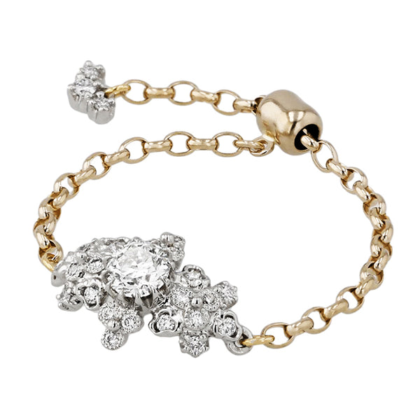 fleurs” Diamond Chain-Ring ダイヤモンドチェーンリング （1550A