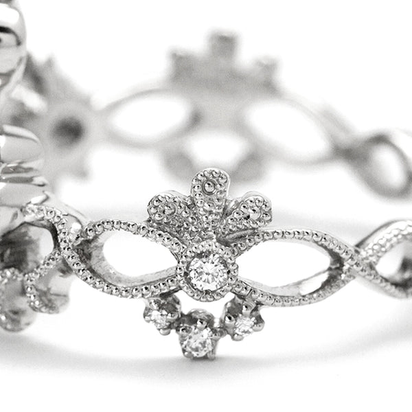 Trois Feuilles” Diamond Ring ダイヤモンドリング （1044A） – AbHeri