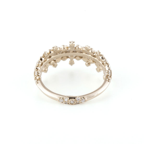 reticella” Half Eternity Diamond Ring ダイヤモンドリング