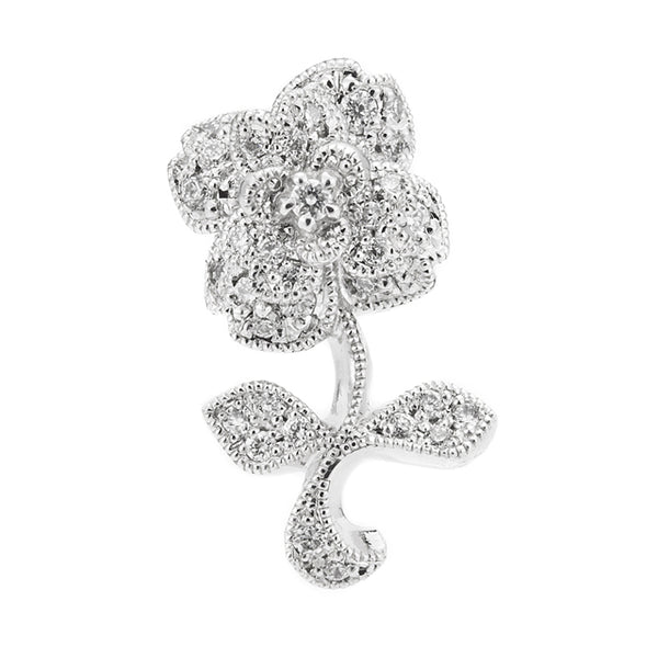 Under the Rose” Diamond Earrings ダイヤモンドピアス （1215A 
