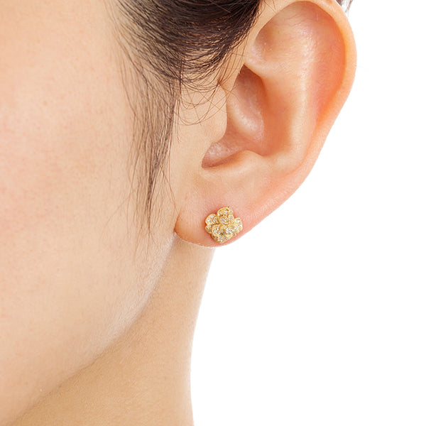 Under the Rose” Diamond Earrings ダイヤモンドピアス （1214A