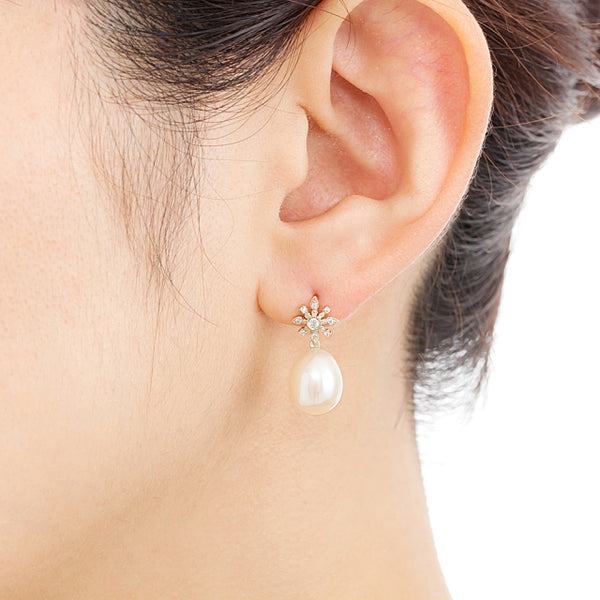 1201C Pearl pierced-earrings – AbHeri オンラインショップ