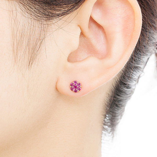 031M Ruby pierced-earrings – AbHeri オンラインショップ