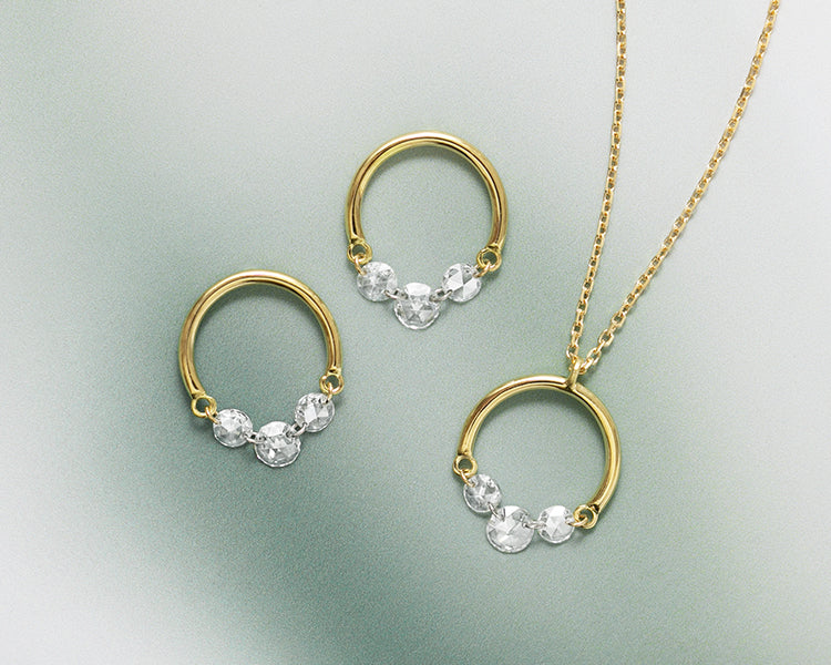 Laser Hole Diamond Jewelry “dew” – AbHeri オンラインストア