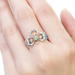 “Trois Feuilles”<br>Demantoid Garnet Ring<br>デマントイドガーネットリング<br>（1044B）