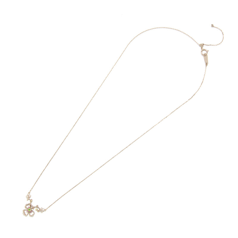 1045B “Trois Feuilles” Demantoid garnet necklace – AbHeri 