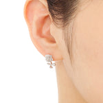 “Under the Rose”<br>Diamond Earrings<br>ダイヤモンドピアス <br>（1215A）