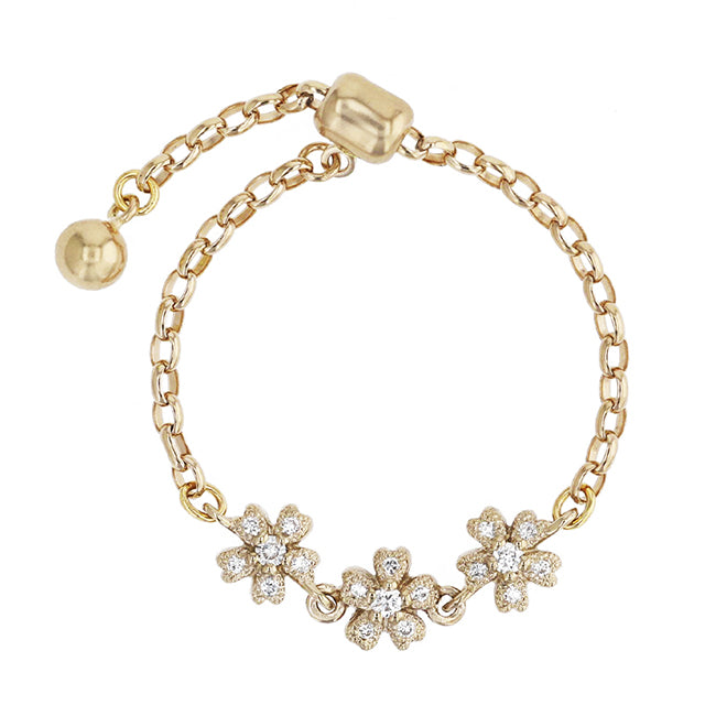 sakura” Diamond Chain-Ring ダイヤモンドチェーンリング （1553A