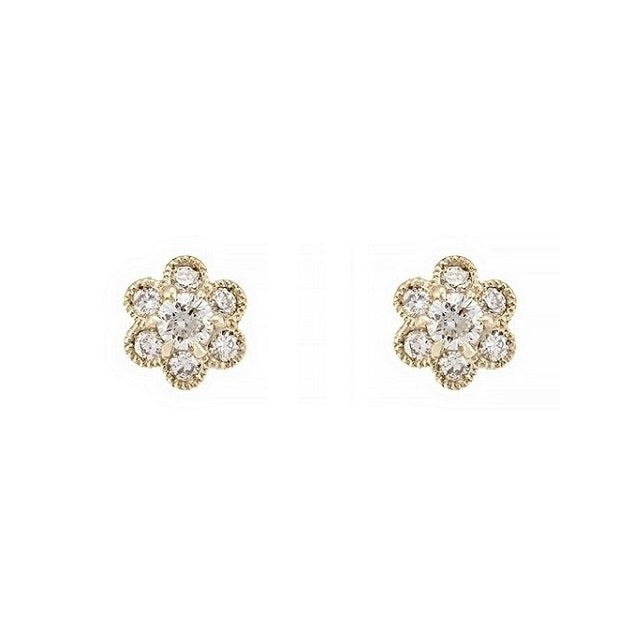 “fleurs”<br>Diamond Earrings<br>ダイヤモンドピアス<br>（1333A）