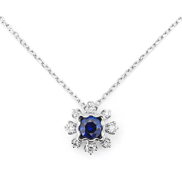 1197C Blue sapphire necklcae – AbHeri オンラインショップ