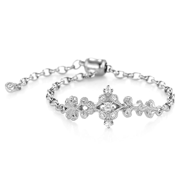 Arabesque” Diamond Chain-Ring ダイヤモンドチェーンリング