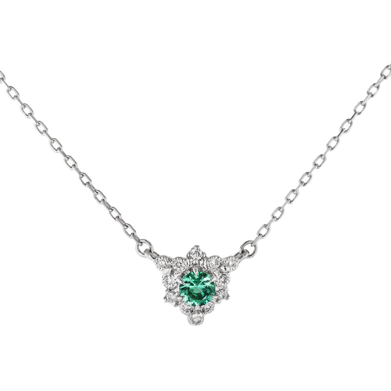 fleurs” Diamond Necklace ダイヤモンドネックレス （1551E） – AbHeri
