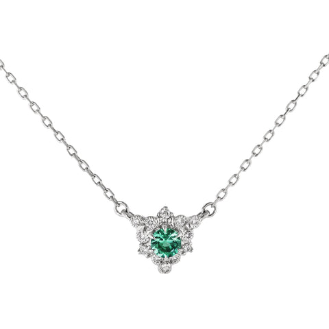 fleurs” Diamond Necklace ダイヤモンドネックレス （1551E） – AbHeri