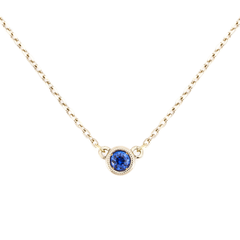 1066B Blue sapphire necklace – AbHeri オンラインショップ