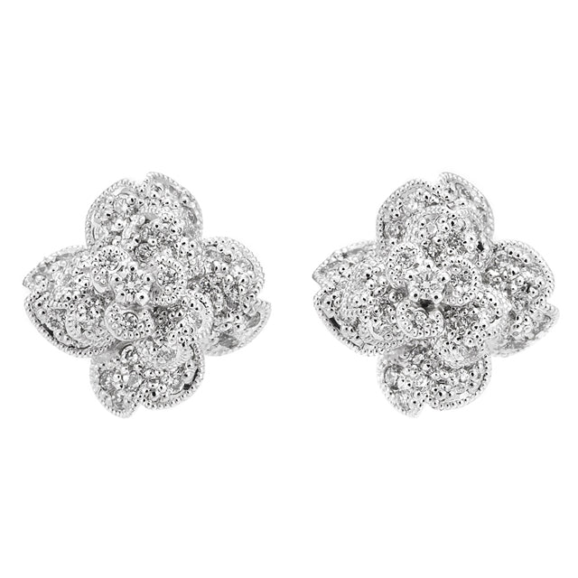 “Under the Rose”<br>Diamond Earrings<br>ダイヤモンドピアス<br>（1213A）