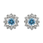 “reticella”<br>Aquamarine Earrings<br>アクアマリンピアス<br>（1105C）