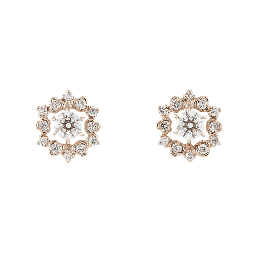 “reticella”<br>Diamond Earrings<br>ダイヤモンドピアス<br>（1105A） abheri-jpstore