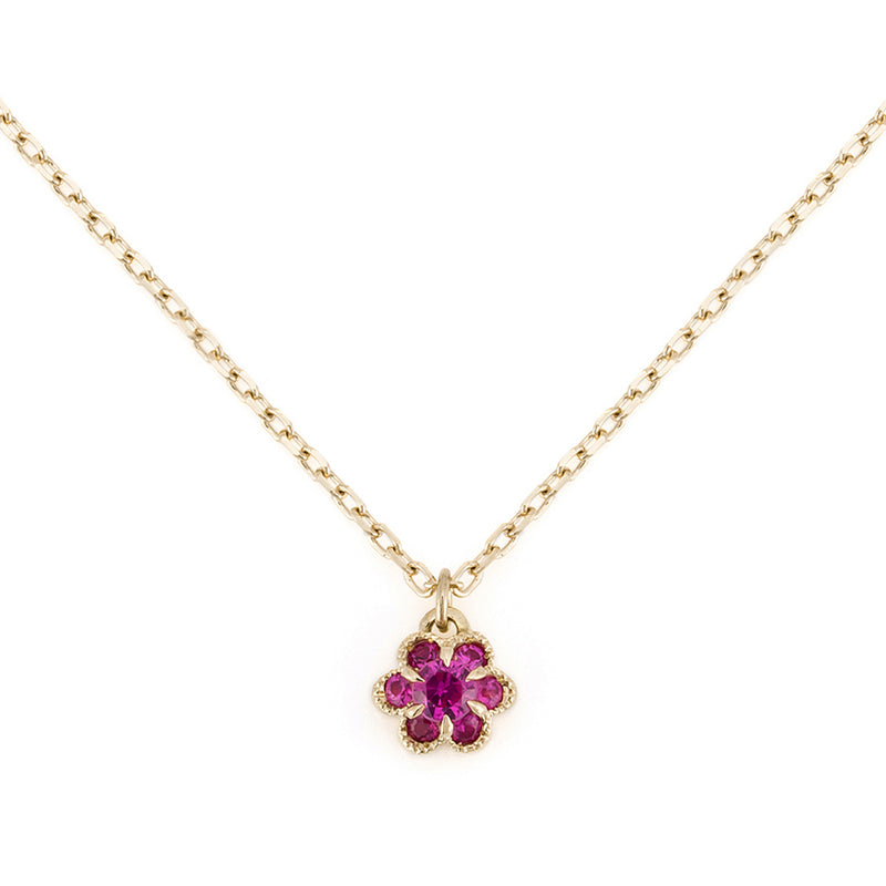 “fleurs”<br>Ruby Necklace<br>ルビーネックレス<br>（1332B）