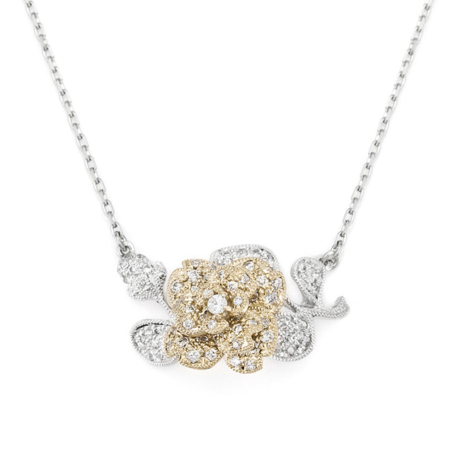 Under the Rose” Diamond Necklace ダイヤモンドネックレス （1211A 