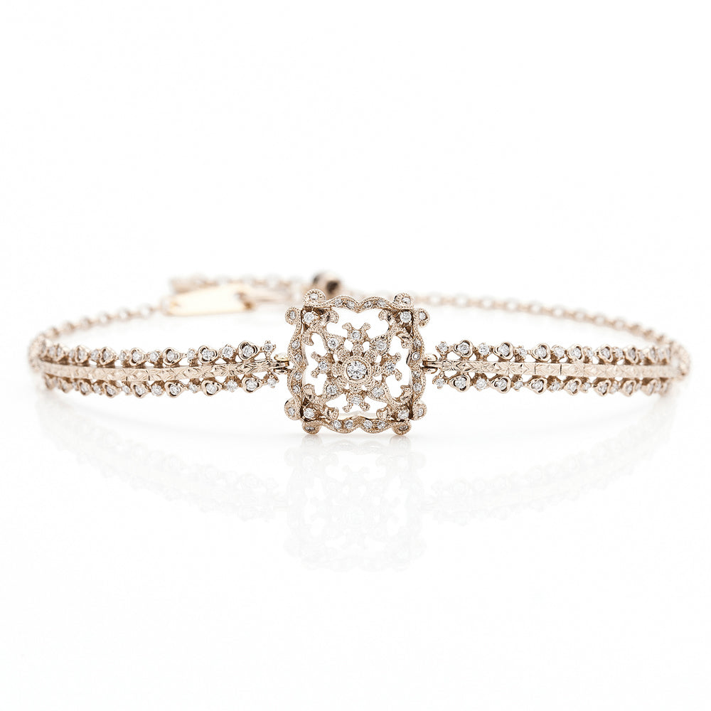 “DAMASK”Diamond-braceletダイヤモンドブレスレット（1162A）