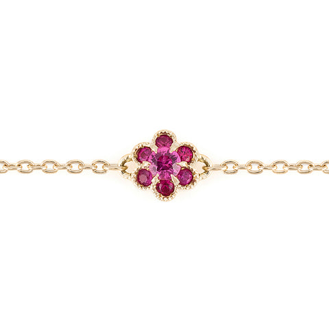 fleurs” Ruby Bracelet ルビーブレスレット （1334B） – AbHeri 公式