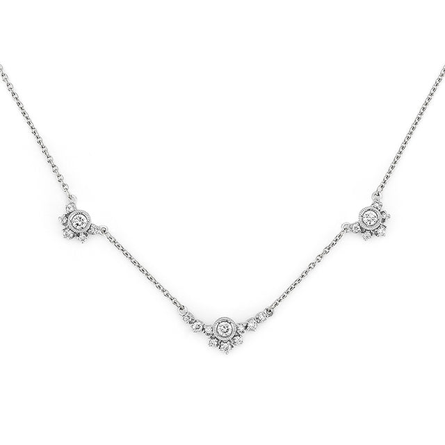 “Clair de lune”<br>Diamond Necklace<br>ダイヤモンドネックレス<br>（1011A）