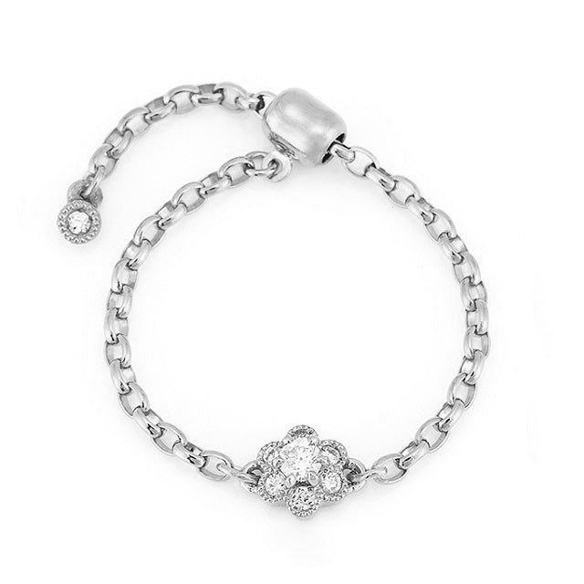 “fleurs”<br>Diamond Chain-ring<br>ダイヤモンドチェーンリング<br>（1330A）