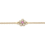 “sakura” <br>Pink Sapphire bracelet<br>ピンクサファイアブレスレット<br>（1412B）