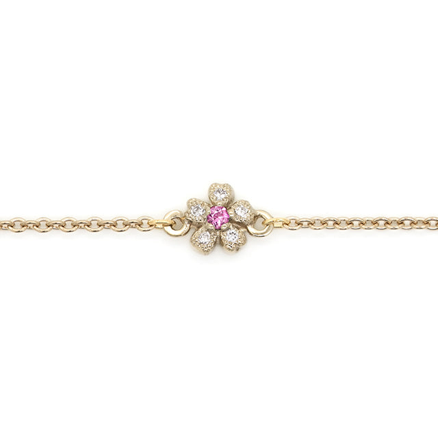 “sakura” <br>Pink Sapphire bracelet<br>ピンクサファイアブレスレット<br>（1412B）