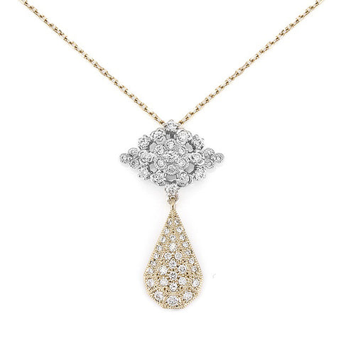 fleurs” Diamond Necklace ダイヤモンドネックレス （1328A） – AbHeri
