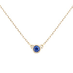 Blue Sapphire Necklace<br>ブルーサファイアネックレス<br>（1066B）