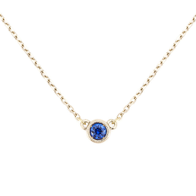 Blue Sapphire Necklace<br>ブルーサファイアネックレス<br>（1066B）