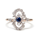 “Clair de lune”<br>Blue Sapphire Ring<br>ブルーサファイアリング<br>（1013B）