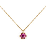 “fleurs”<br>Ruby Necklace<br>ルビーネックレス<br>（1332B）