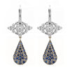 “fleurs”<br>Blue sapphire Earrings<br>ブルーサファイアピアス<br>（1329C_HS）