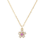 “sakura”<br>Pink Sapphire Necklace<br>ピンクサファイアネックレス<br>（1253B）