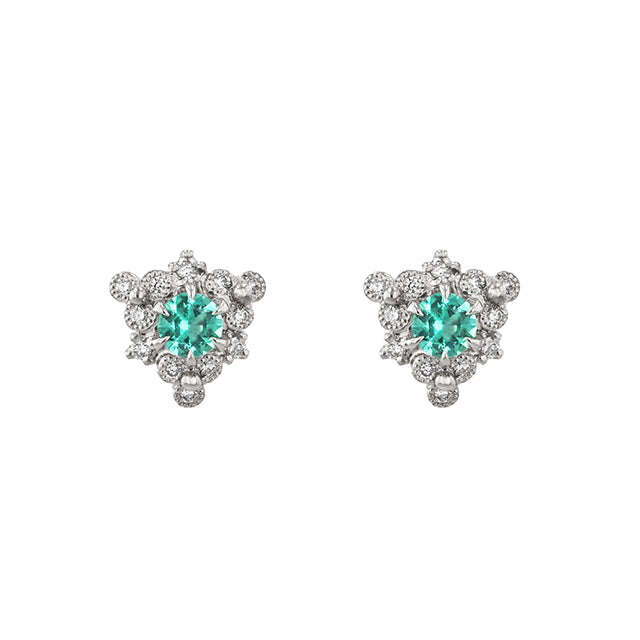 “fleurs”<br>Emerald Earrings<br>エメラルドピアス<br>（1552E）