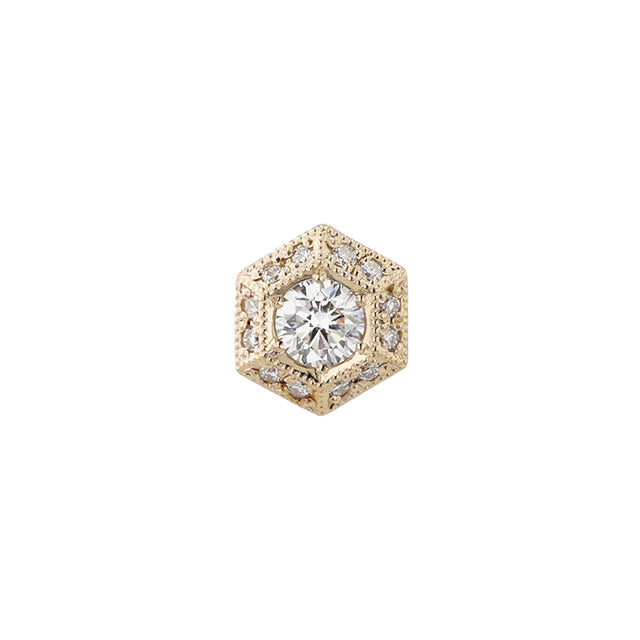 “six”<br>Diamond Earrings<br>ダイヤモンドピアス<br>（1451A）片耳