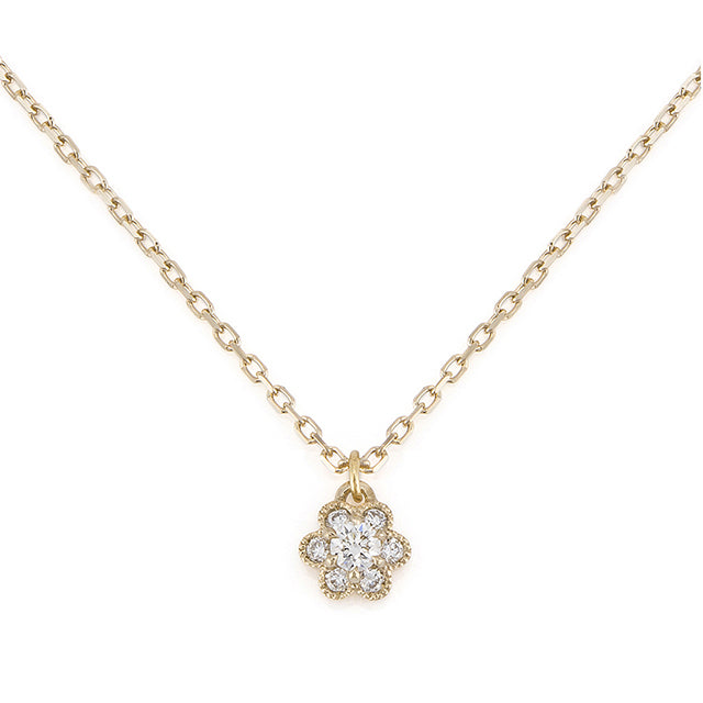 fleurs” Diamond Necklace ダイヤモンドネックレス （1332A） – AbHeri