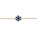 “fleurs”<br>Blue sapphire bracelet<br>ブルーサファイアブレスレット<br>（1334C）