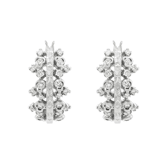 “reticella”<br>Diamond Earrings<br>ダイヤモンドピアス<br>（1423A）