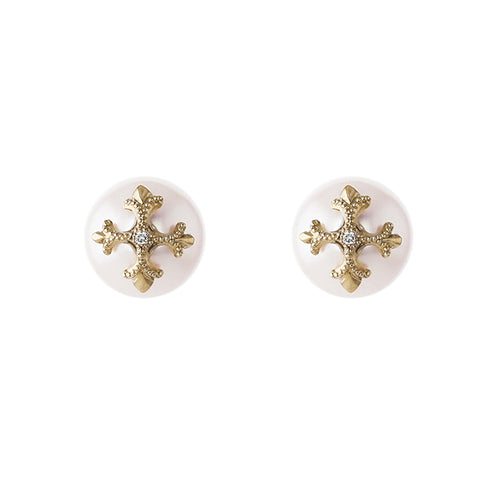 シトリン　アコヤパール　ワイヤージュエリー　イヤリング Akoya Pearl Earrings アコヤパールピアス （344J） – AbHeri 公式