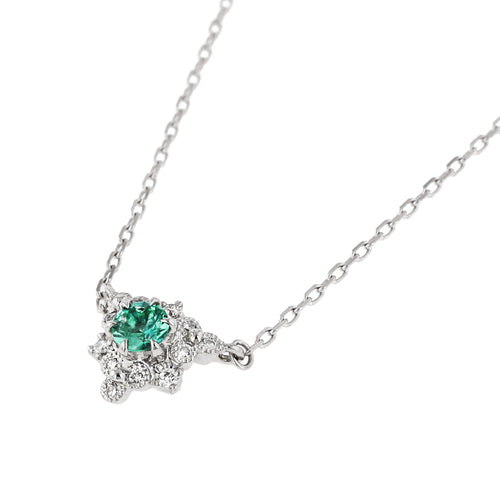 “fleurs”<br> Emerald Necklace<br>エメラルドネックレス<br>（1551E）