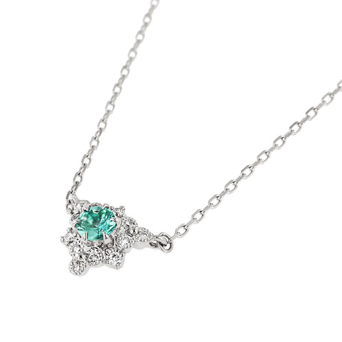 “fleurs”<br> Emerald Necklace<br>エメラルドネックレス<br>（1551E）
