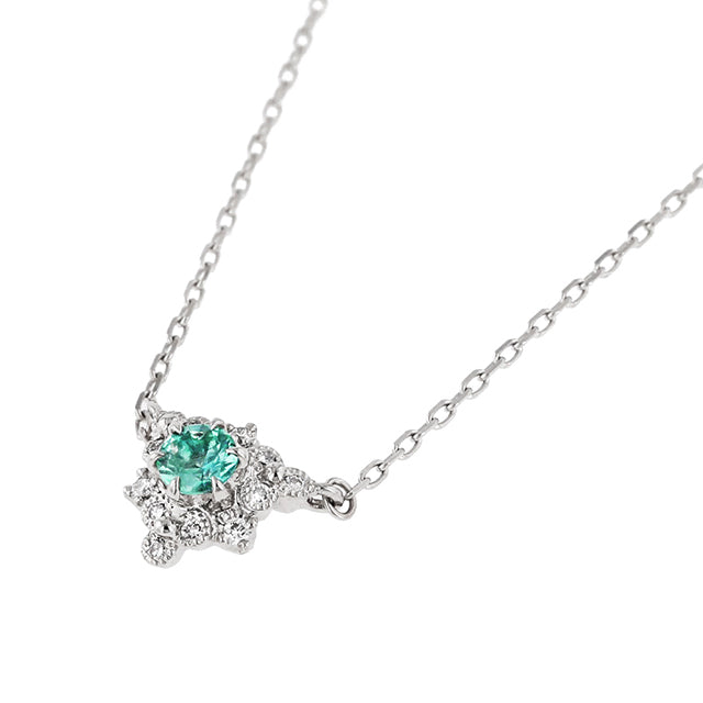 “fleurs”<br> Emerald Necklace<br>エメラルドネックレス<br>（1551E）